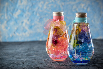 ハーバリウム　ボトルとプリザーブドフラワー