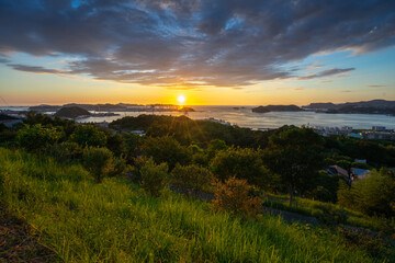 Fototapeta premium 長崎の夕陽