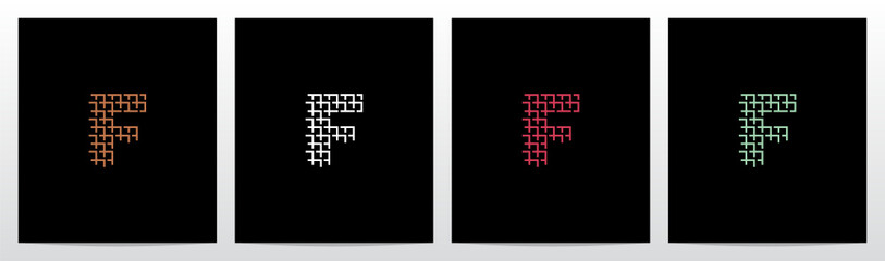 Wicker Forming Letter Logo Design F