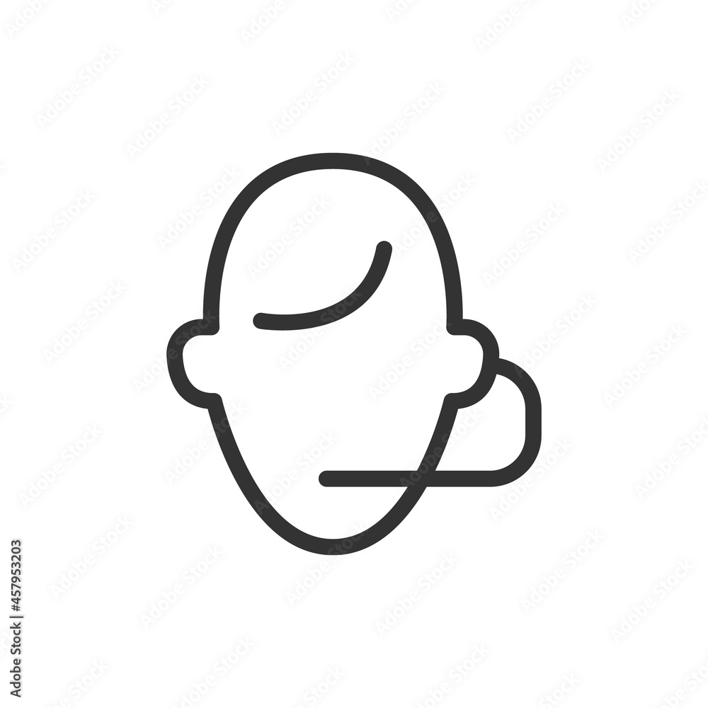 Poster premium avatar line icon for app, web and ui.
