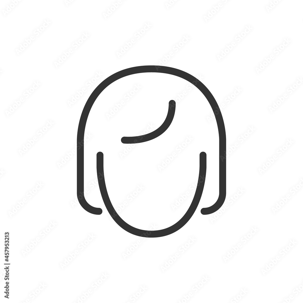Poster vector user line icon.