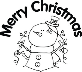 Vector illustration cartoon Santa Claus Christmas card series