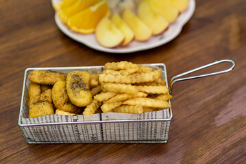 Those snacks for afternoon tea-French fries