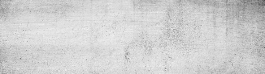 Fototapeta premium Panorama of white concrete wall texture backgrounds for design.
