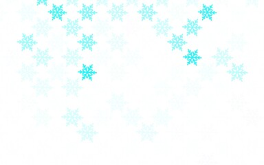 Light Blue, Green vector template in carnival style.