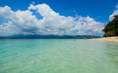 Beautiful seascape at summer on Lombok Island