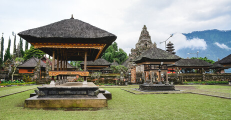 Ulun Danu Beratan Temple on Bali Island, Indonesia