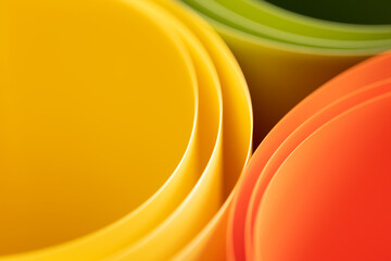 abstract vibrant color curve background, creative graphic wallpaper with orange, yellow and green...