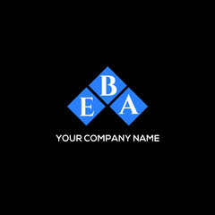 EBA letter logo design on white background. EBA creative initials letter logo concept. EBA letter design. 