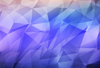 Light Purple vector abstract polygonal template.