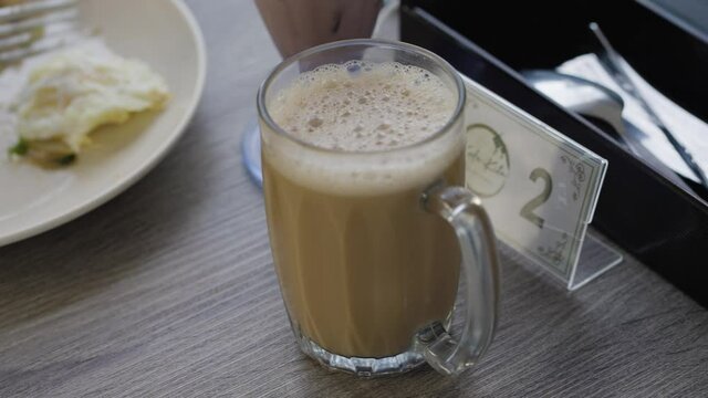 Teh tarik, a favourite drink in Malaysia