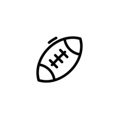 American Football Sport Monoline Symbol Icon Logo for Graphic Design, UI UX, Game, Android Software, and Website.