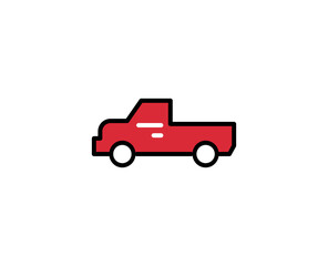 Car line icon. Vector symbol in trendy flat style on white background. Travel sing for design.