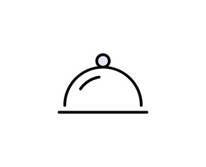 Tray flat icon. Single high quality outline symbol for web design or mobile app.  Holidays thin line signs for design logo, visit card, etc. Outline pictogram EPS10