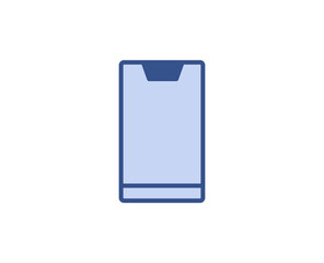 Fototapeta na wymiar Line smartphone icon isolated on white background. Outline symbol for website design, mobile application, ui. Electronics pictogram. Vector illustration, editorial stroсk. 