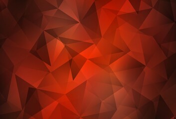 Fototapeta premium Light Red vector abstract mosaic backdrop.