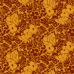 Seamless and impressive cute floral pattern,