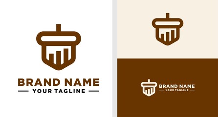 WALNUT LOGO INVESTMENT NEGATIVE SPACE EDITABLE