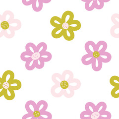 Seamless vector floral pattern. Stylish background for design, fabric, textile etc.