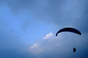paraglider in the sky