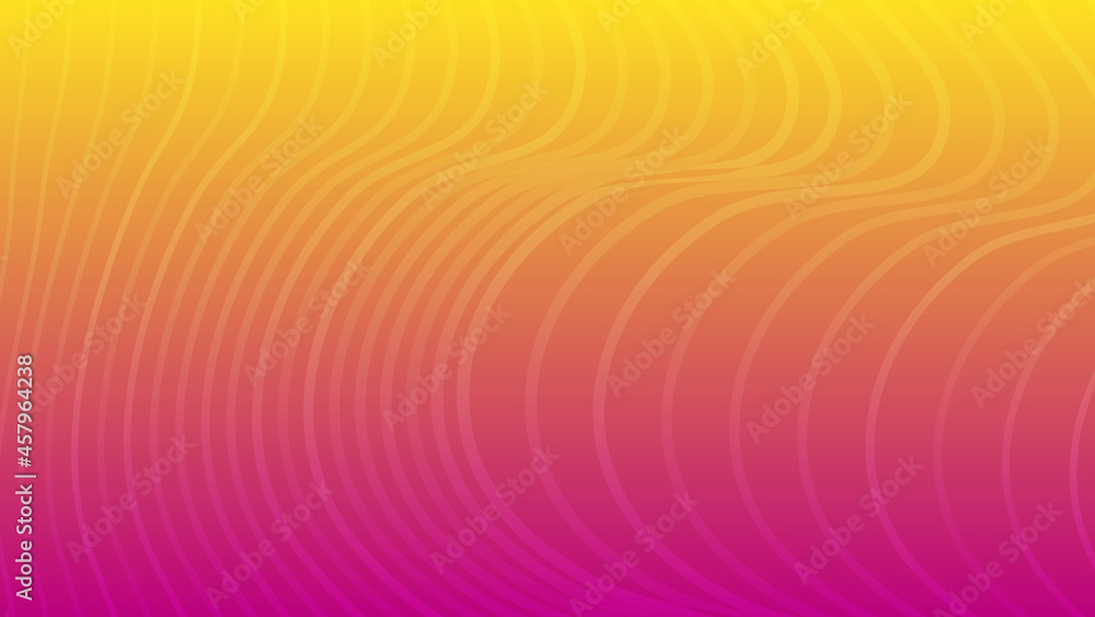 Poster modern colorful gradient background with wave lines