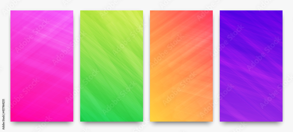 Poster modern colorful gradient background with lines