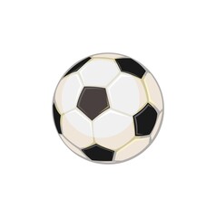 Fototapeta premium Soccer ball. Football. Sports equipment for athletes. Isolated on white background. Symbol, icon. Colorful Illustration Vector
