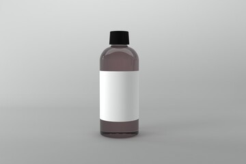 3D Rendered Bottles Mockup Template