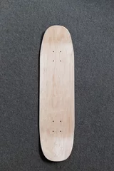 Foto op Plexiglas Top down view of blank skateboard deck. © AlexandraDaryl