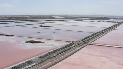 Aerial view over Salt pools in Spain
Drone view from spain, 2021
