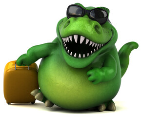 Fun dinosaur - 3D Illustration © Julien Tromeur