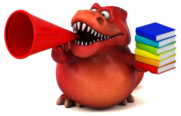 Fun dinosaur - 3D Illustration © Julien Tromeur