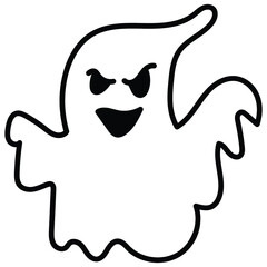 boho halloween_ghost line icon