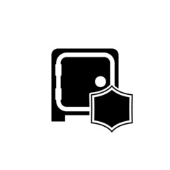 Safe box icon isolated on white background