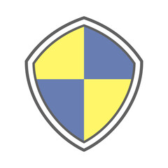 盾のシンプルなイラスト