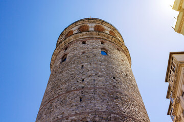 Galata Tower in Istanbul, Turkey.