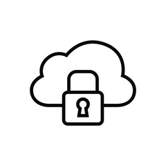 Cloud lock icon