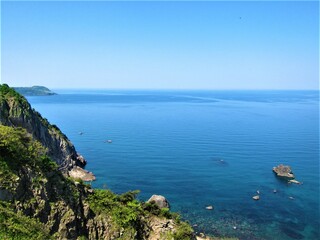 佐渡島（新潟県）の海岸線