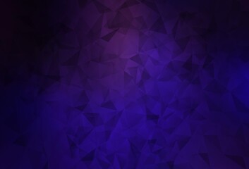 Fototapeta premium Dark Purple, Pink vector abstract mosaic backdrop.