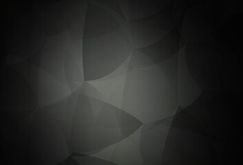 Dark Gray vector template with crystals, triangles.