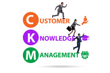Fototapeta na wymiar Customer knowledge management business concept