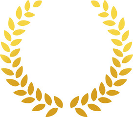 金色の月桂樹のシンプルなデコレーション