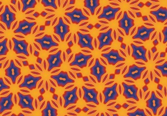 Psychedelic pattern. Flow Orange pink Ethnic Floor Ornate Geometric Pattern Ink. Summer Floral Batik Tile. Chic Lisbon Mosaic Pattern. Portuguese Geometric Flower Ikat. Bohemian Ethnic Dye.
