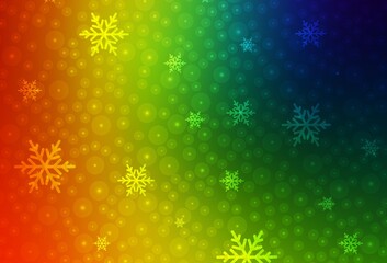 Dark Multicolor vector background in Xmas style.