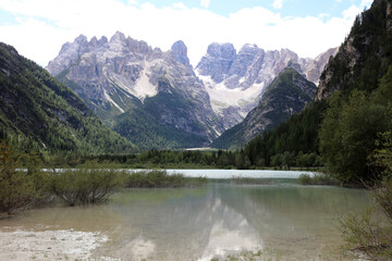 View to Dolomites Mountains. South Tyrol. Italy