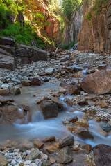 Bletterbachschlucht in der Nähe von Bozen, Südtirol