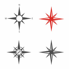 Compass icon Vector Illustration design Logo template