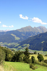 View of idyllic mountain scenery in the Alps, Austria