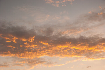natural landscapes of sunrise and sunset in Asia Beautiful scenery under the sky after sunset with warm colors in the background
