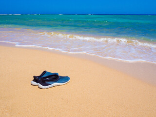 Water shoes, swimming shoes, coral neoprene footweer. Protect the foot from rocks and corals in the water. Egypt, Red sea